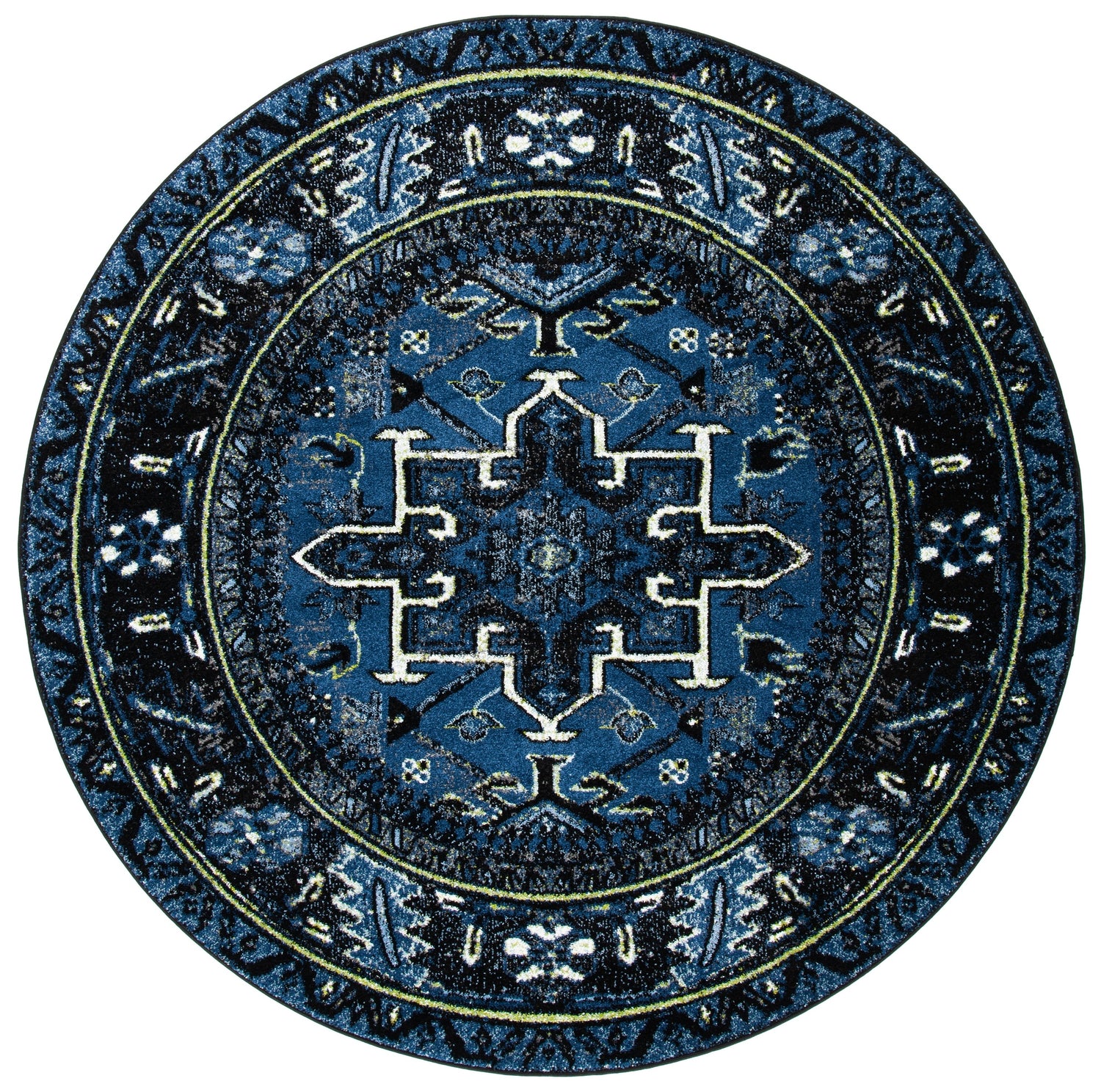 Safavieh Vintage Hamadan Vth211N Blue/Grey Rug.