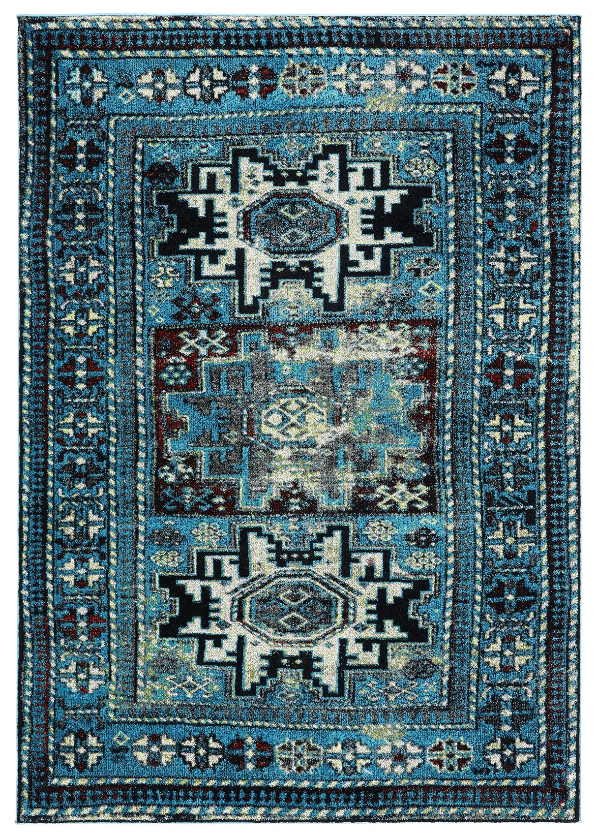 Safavieh Vintage Hamadan Vth213M Light Blue/Black Rugs.