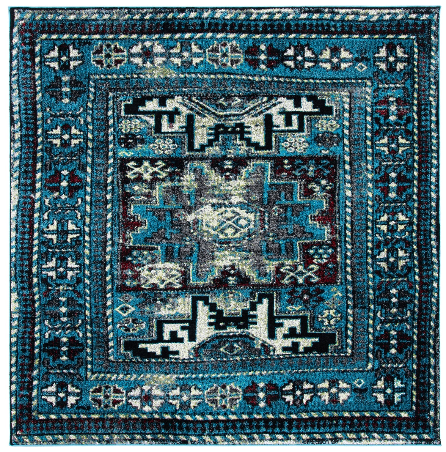 Safavieh Vintage Hamadan Vth213M Light Blue/Black Rugs.