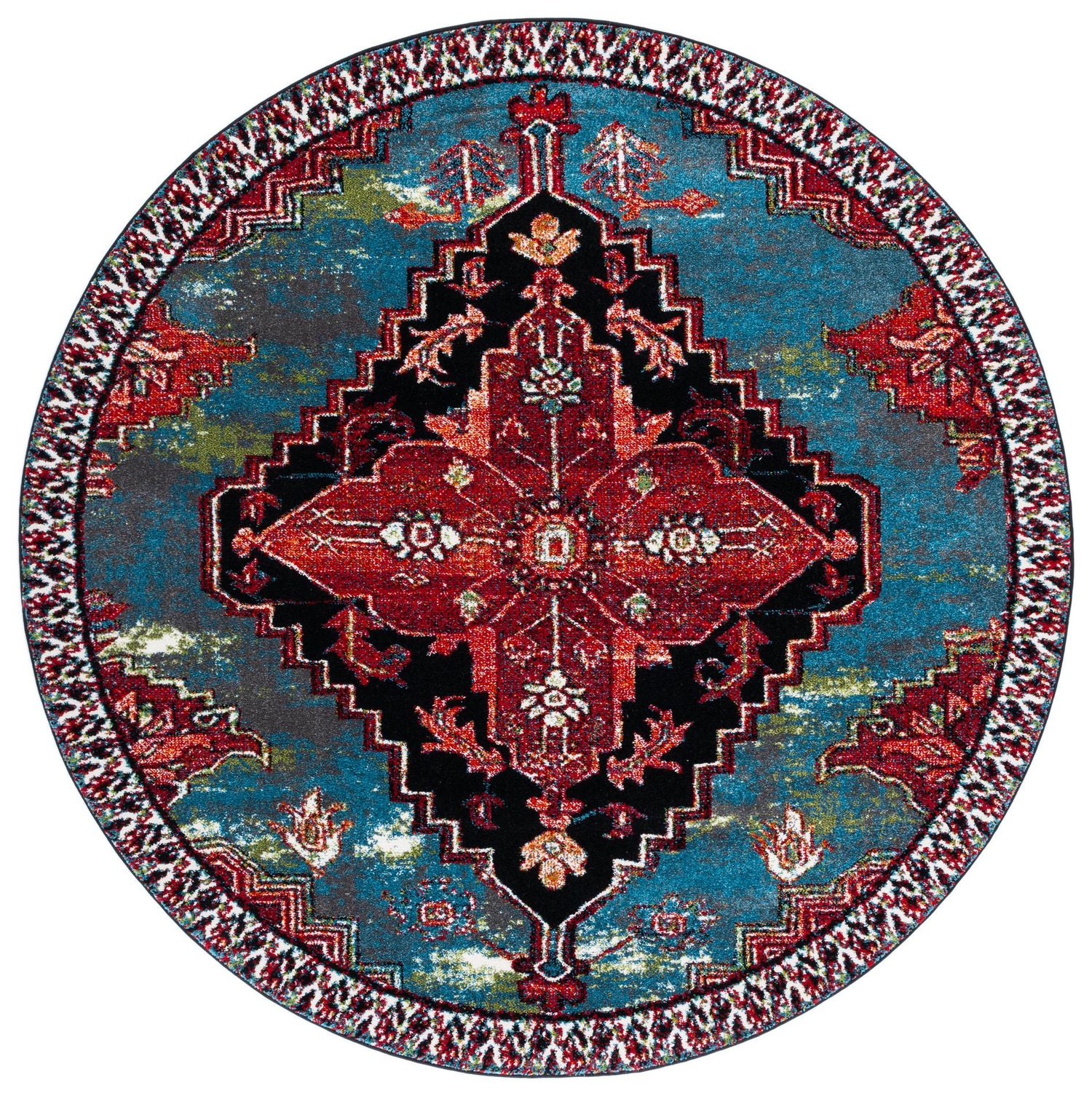 Safavieh Vintage Hamadan Vth248M Blue/Red Rugs.