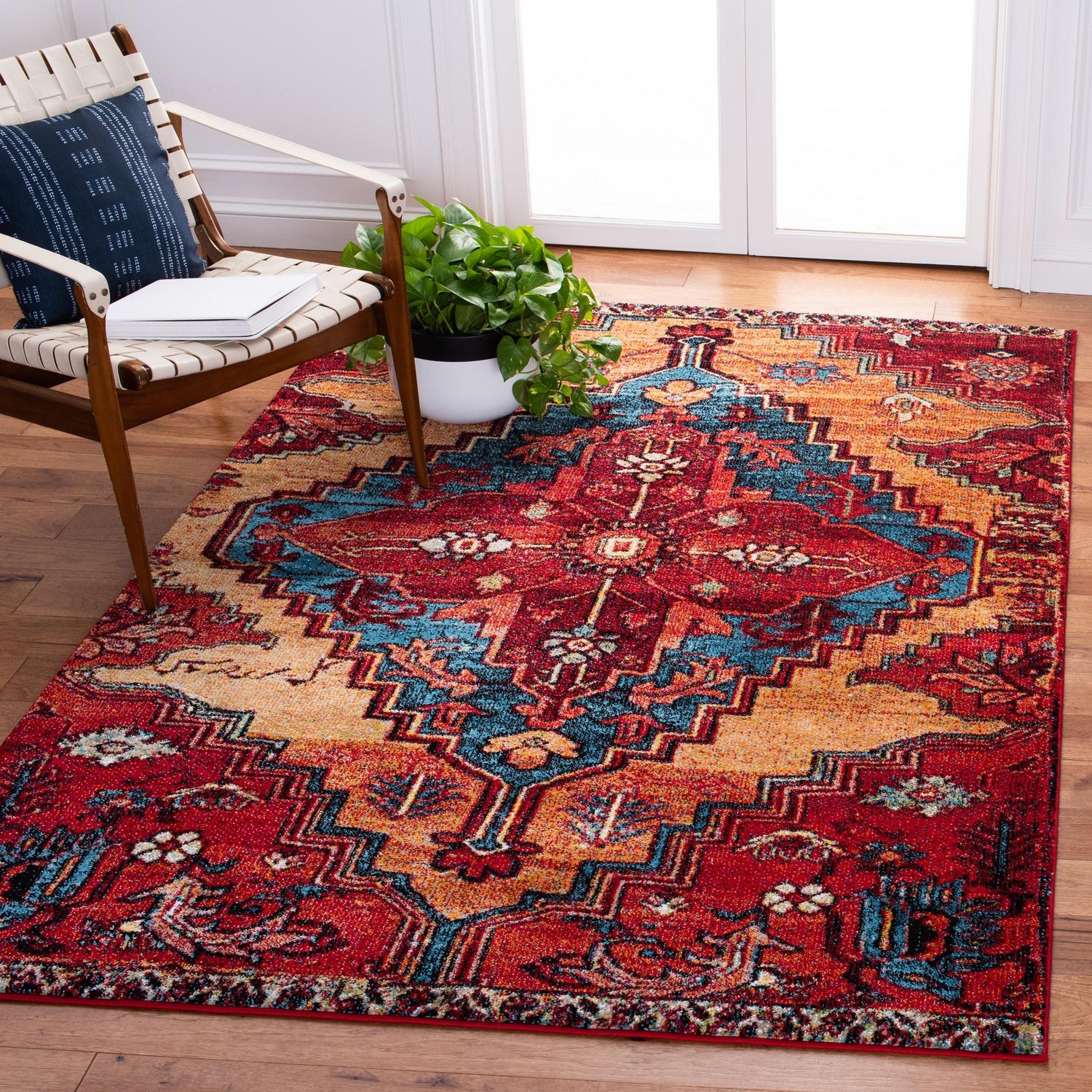 Safavieh Vintage Hamadan Vth248Q Red/Blue Rugs.