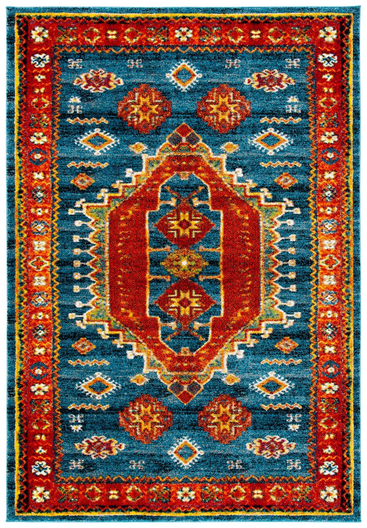Safavieh Vintage Hamadan Vth253M Blue/Orange Rugs.
