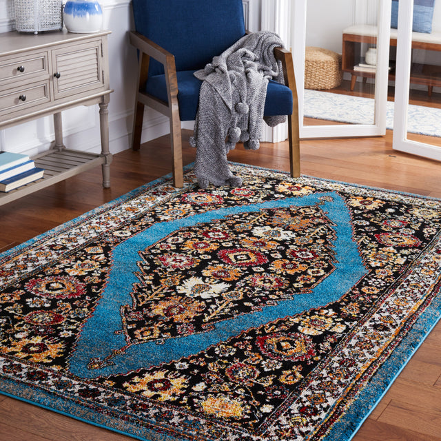 Safavieh Vintage Hamadan Vth265M Blue/Black Rug.