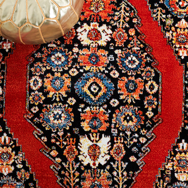 Safavieh Vintage Hamadan Vth265Q Red/Black Rug.