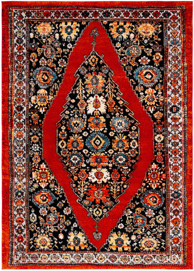 Safavieh Vintage Hamadan Vth265Q Red/Black Rug.
