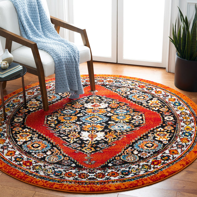 Safavieh Vintage Hamadan Vth265Q Red/Black Rug.