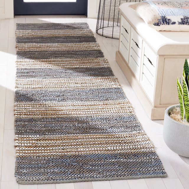 Safavieh Vintage Leather Vtl204F Grey/Natural Rug.