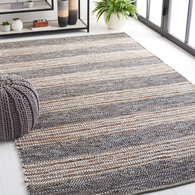 Safavieh Vintage Leather Vtl204F Grey/Natural Rug.