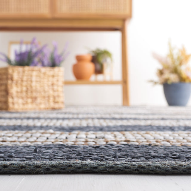 Safavieh Vintage Leather Vtl204G Dark Grey/Natural Rug.