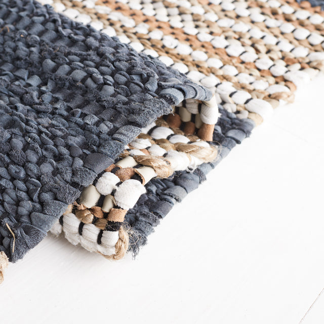 Safavieh Vintage Leather Vtl204G Dark Grey/Natural Rug.