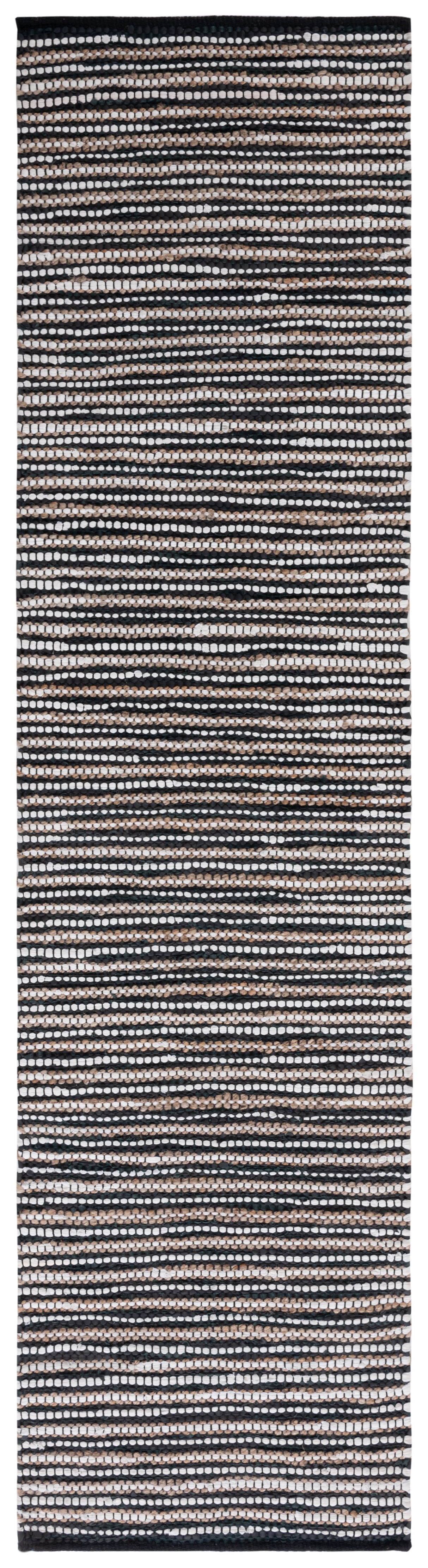 Safavieh Vintage Leather Vtl205Z Black/Ivory Rug.