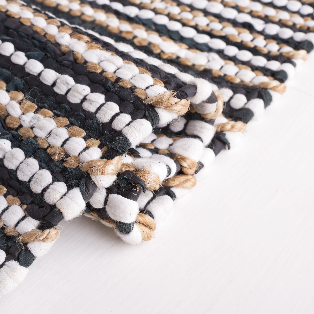Safavieh Vintage Leather Vtl205Z Black/Ivory Rug.