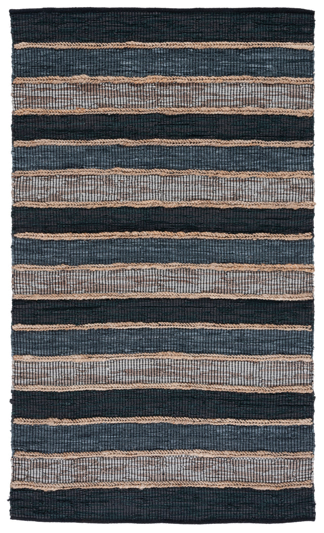 Safavieh Vintage Leather Vtl206Z Black/Natural Rug.