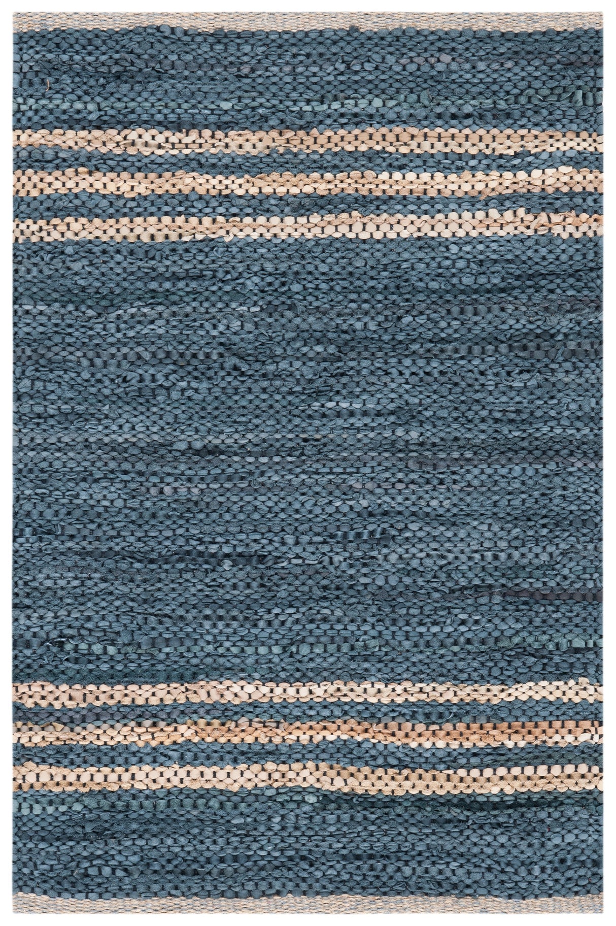 Safavieh Vintage Leather Vtl400M Blue/Beige Rugs.