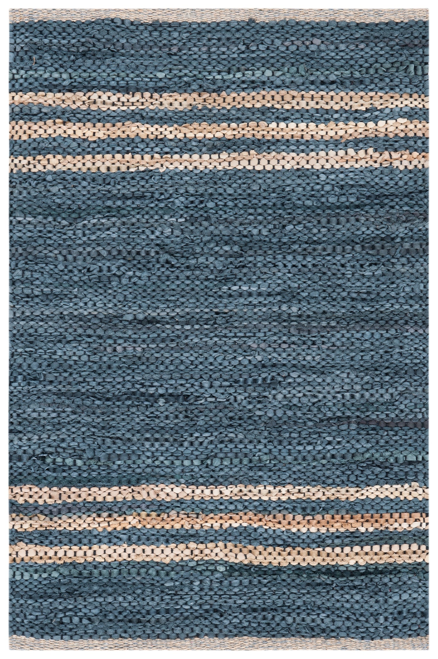 Safavieh Vintage Leather Vtl400M Blue/Beige Rugs.