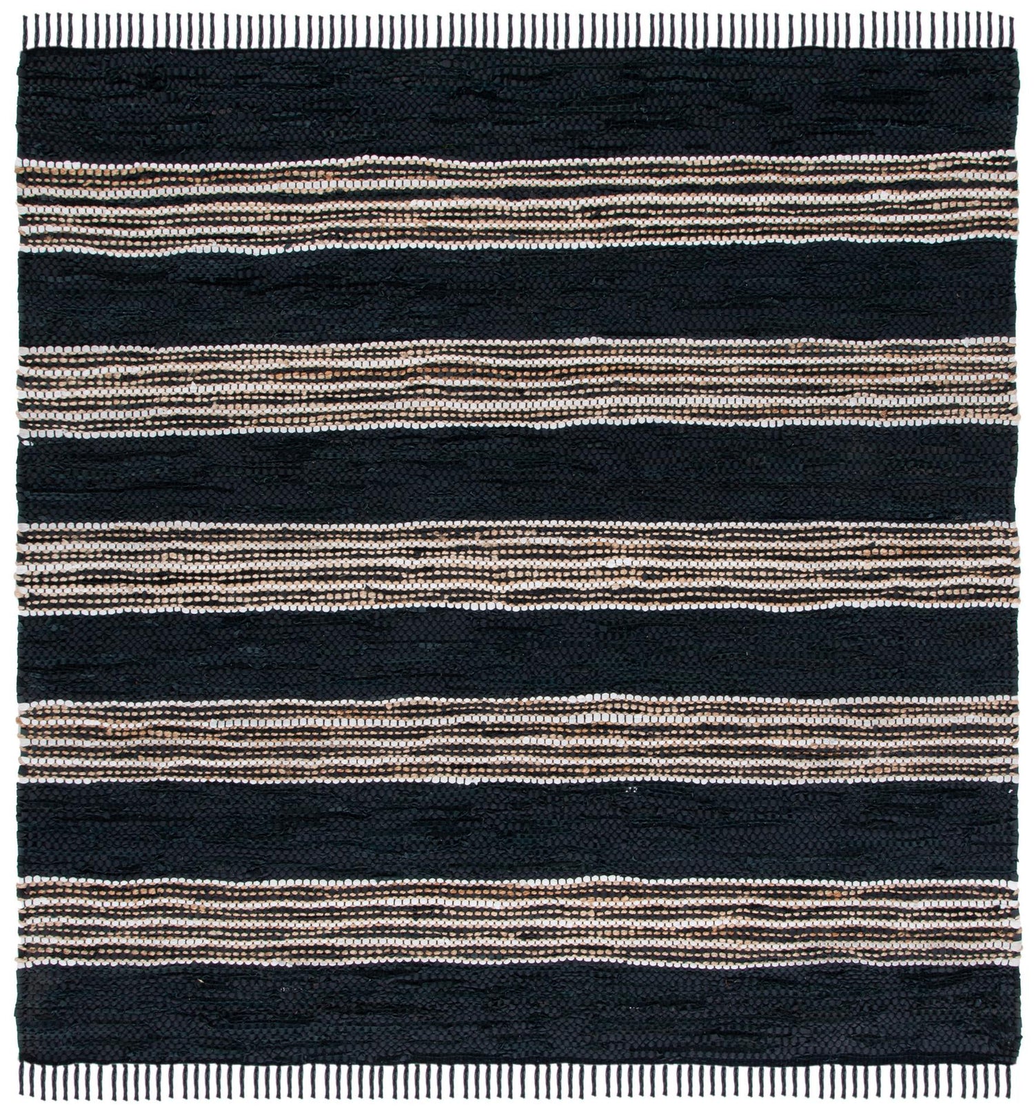 Safavieh Vintage Leather Vtl601Z Black/Natural Rugs.