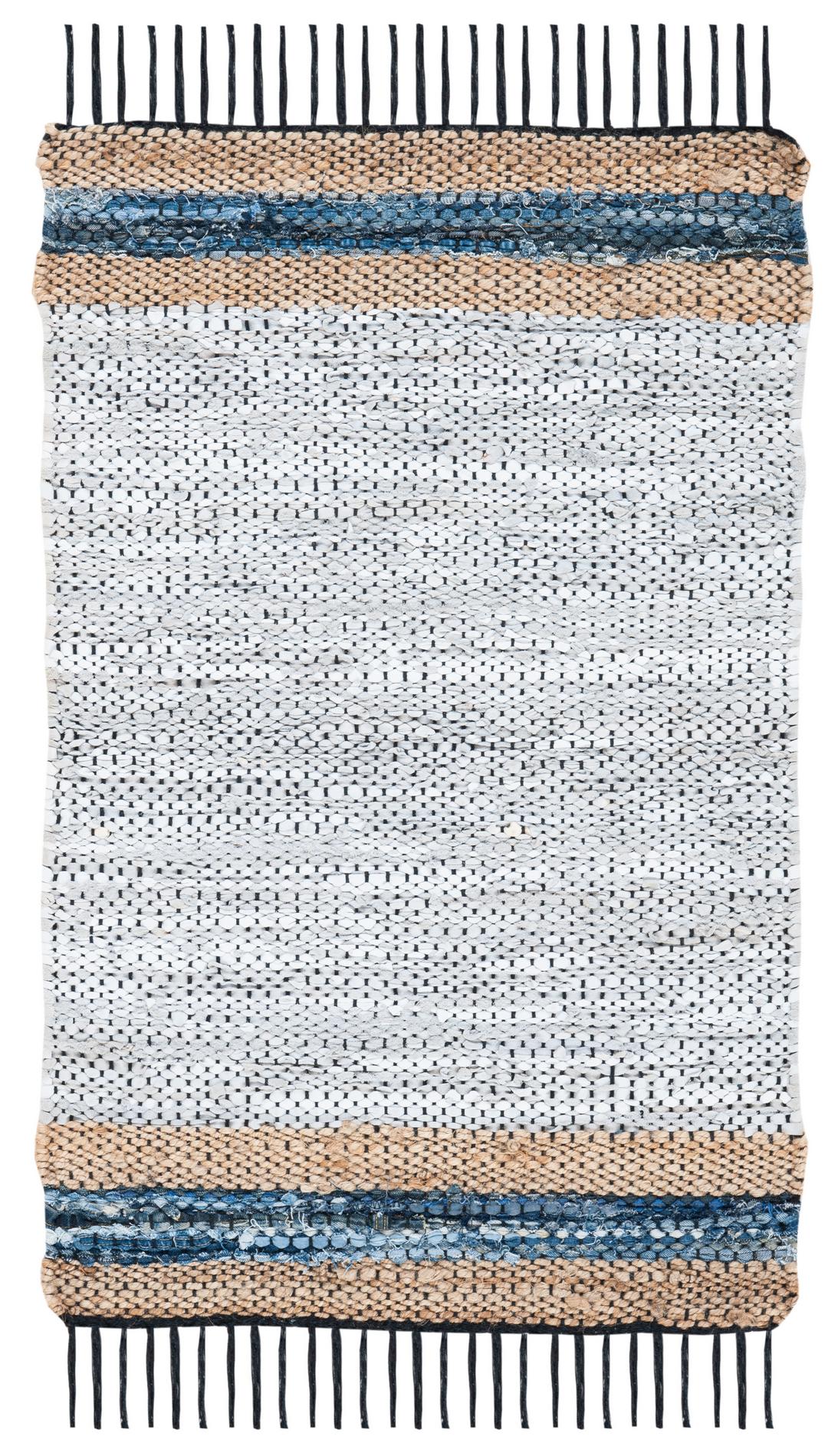 Safavieh Vintage Leather Vtl602F Grey/Natural Rugs.