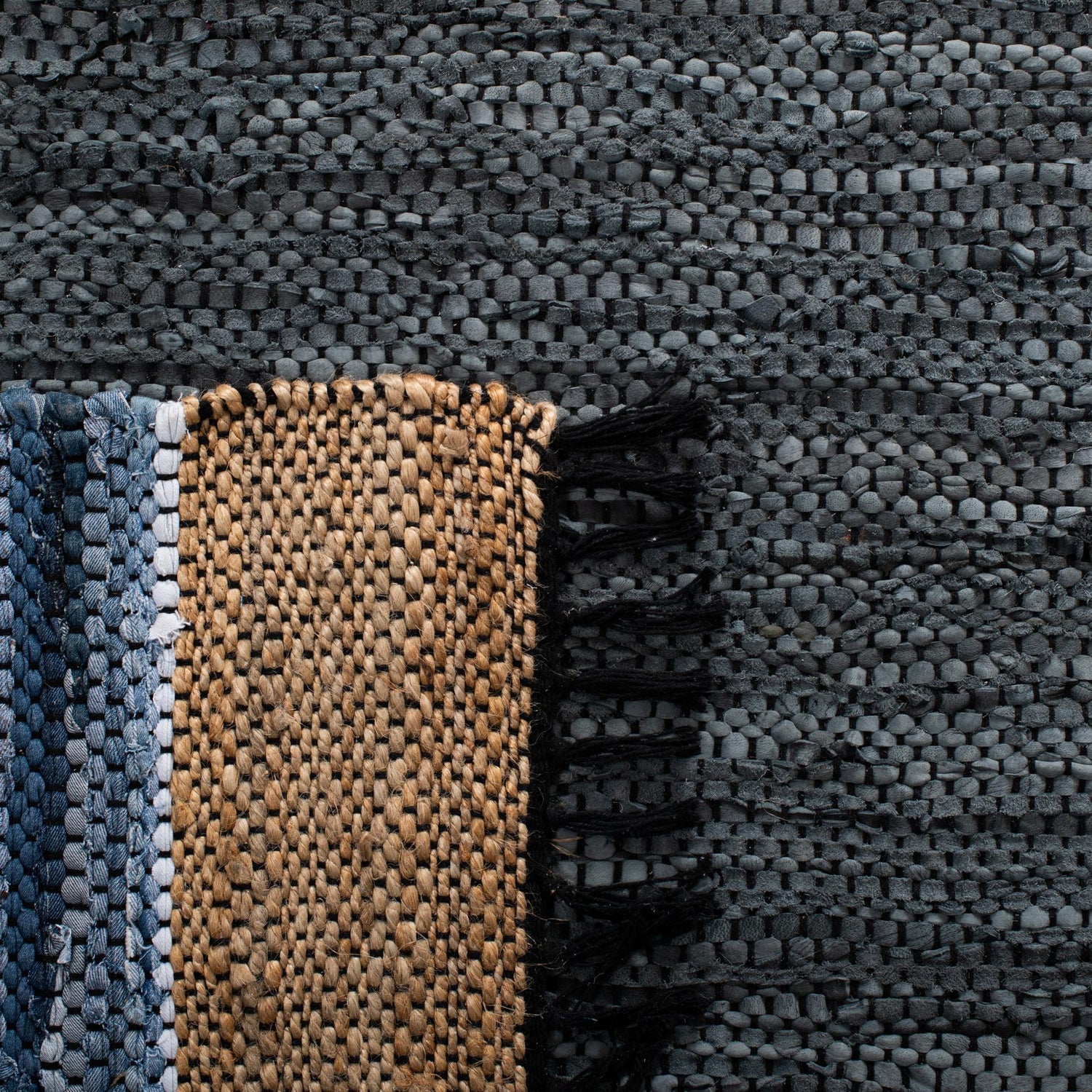 Safavieh Vintage Leather Vtl602M Blue/Natural Rugs.