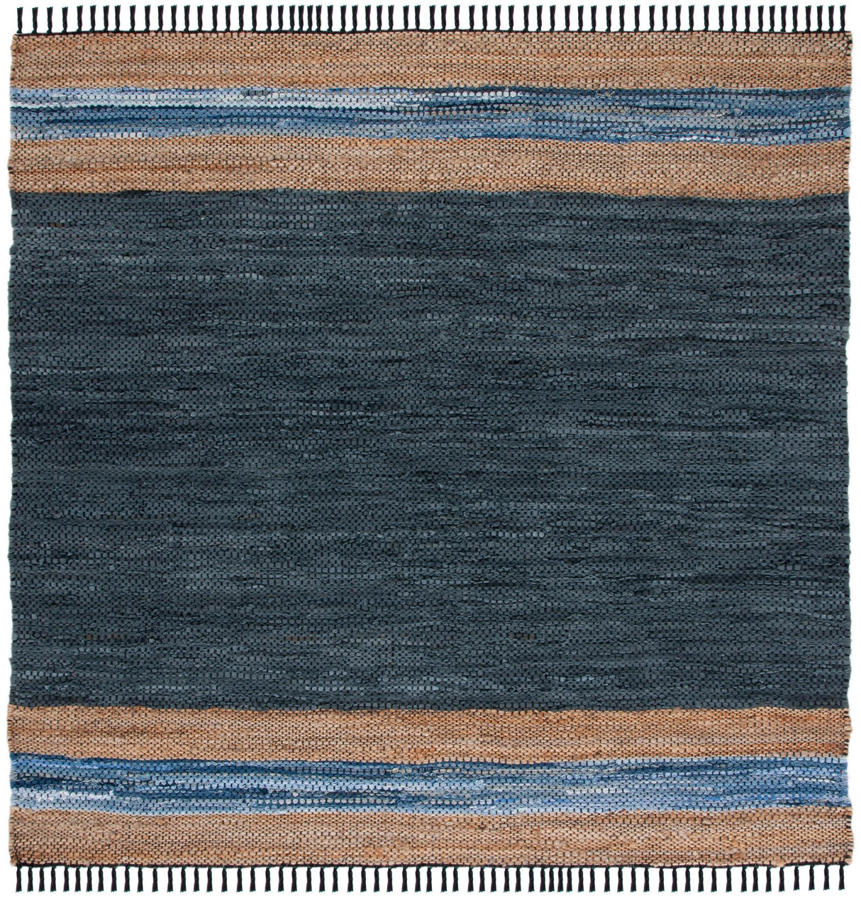 Safavieh Vintage Leather Vtl602M Blue/Natural Rugs.