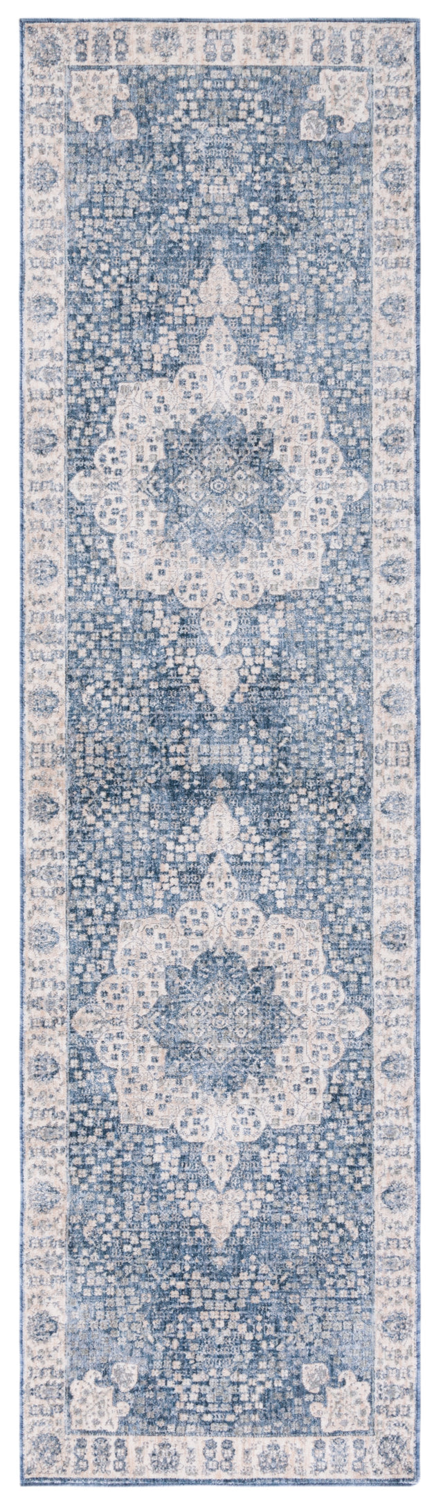 Safavieh Winston Wnt198M Blue/Creme Rugs.