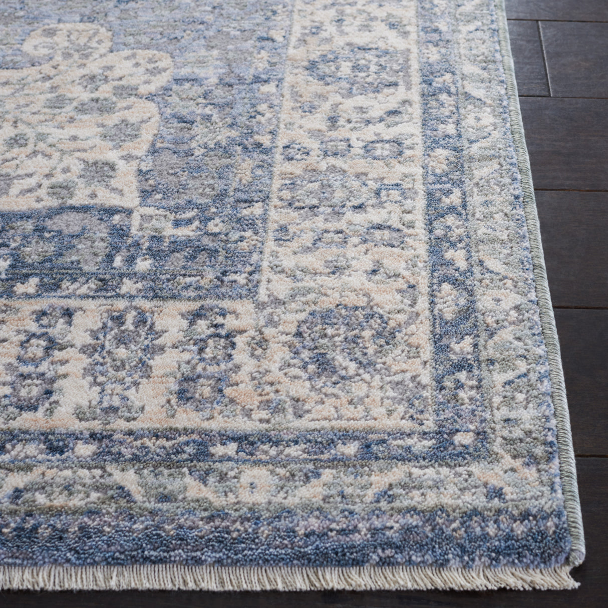 Safavieh Winston Wnt198M Blue/Creme Rugs.