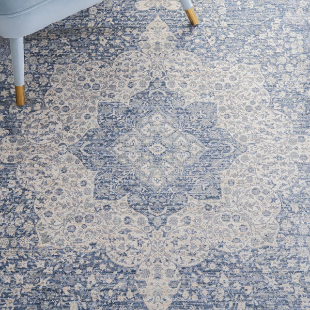 Safavieh Winston Wnt198M Blue/Creme Rugs.