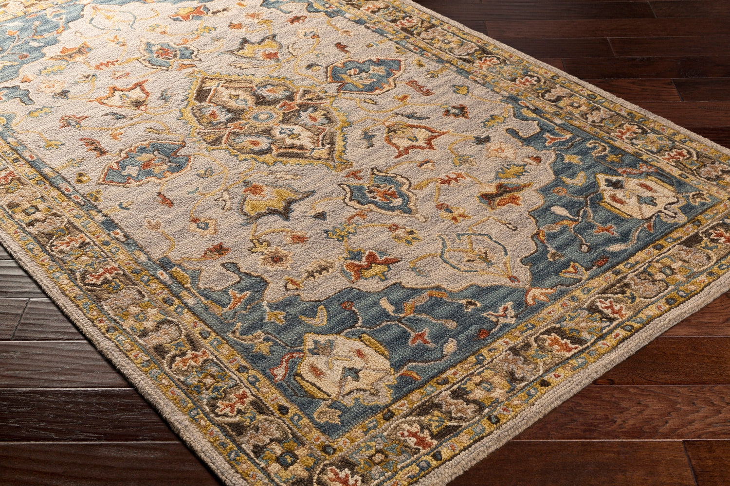Surya Artemis Aes-2301 Dark Blue, Sage, Medium Gray, Ivory Rugs.