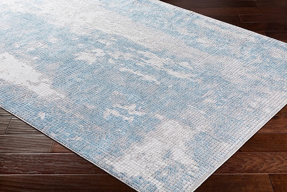Surya Aisha Ais-2301 Sky Blue, Medium Gray, Light Gray Rugs.