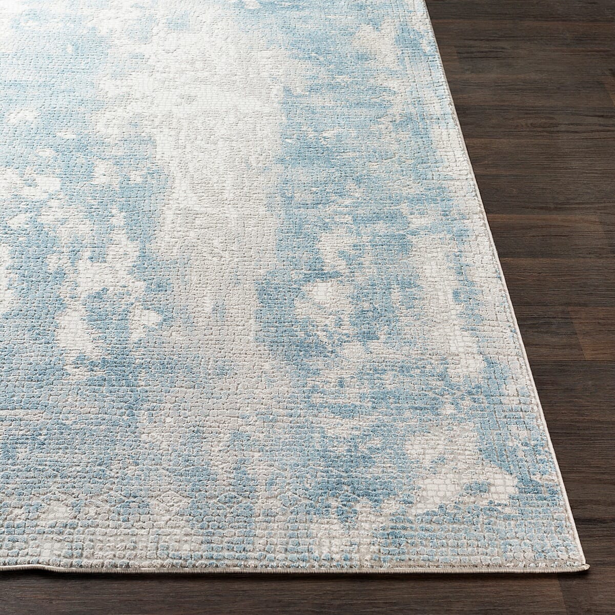 Surya Aisha Ais-2301 Sky Blue, Medium Gray, Light Gray Rugs.