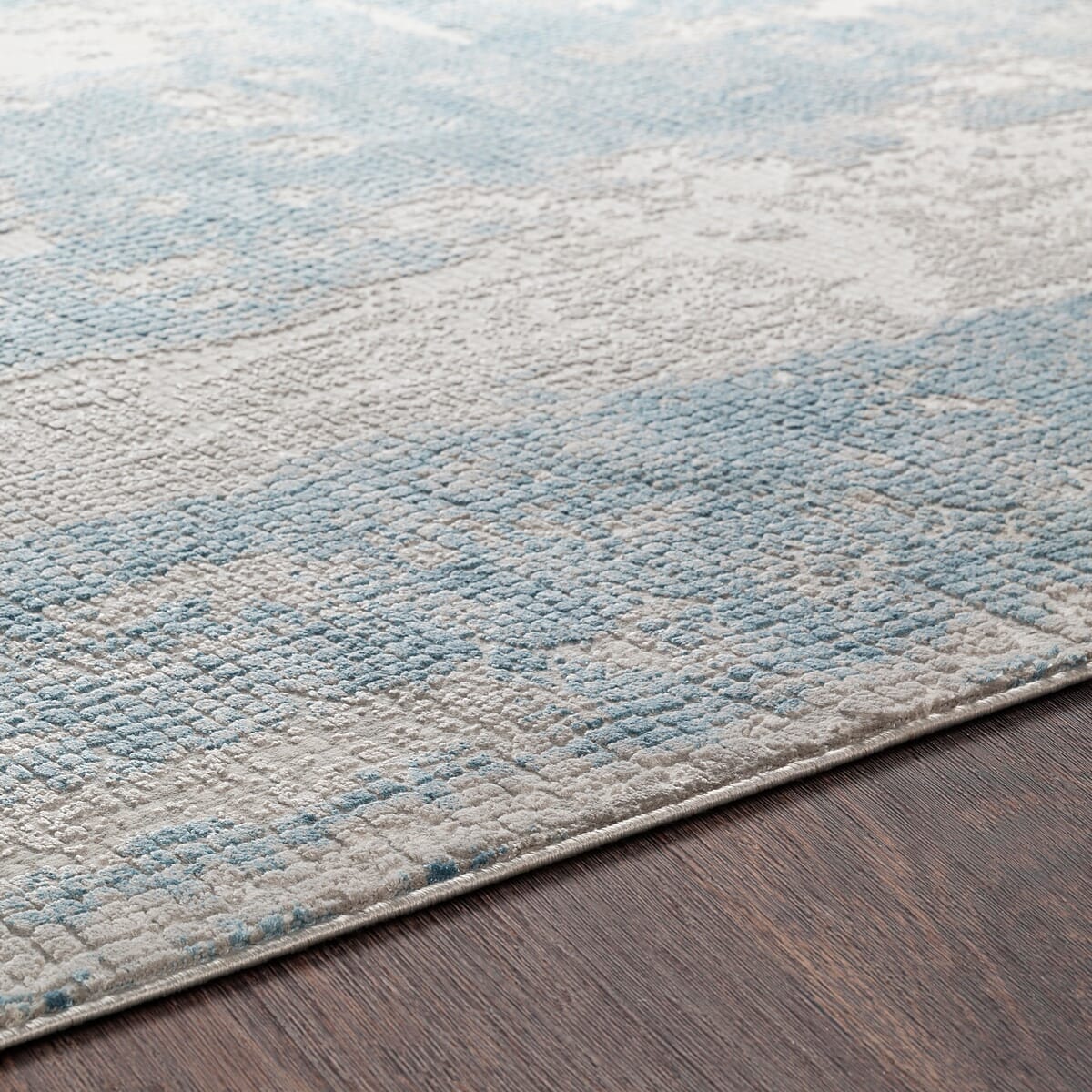 Surya Aisha Ais-2301 Sky Blue, Medium Gray, Light Gray Rugs.