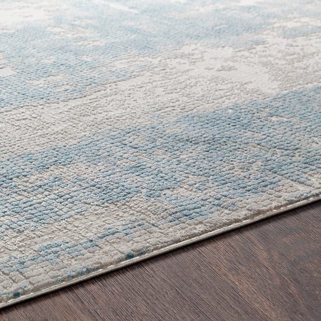Surya Aisha Ais-2301 Sky Blue, Medium Gray, Light Gray Rugs.