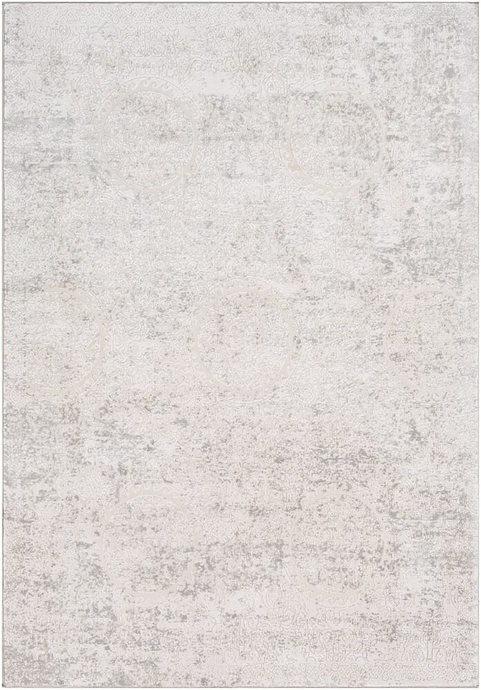 Surya Aisha Ais-2307 Light Gray, White Rugs.