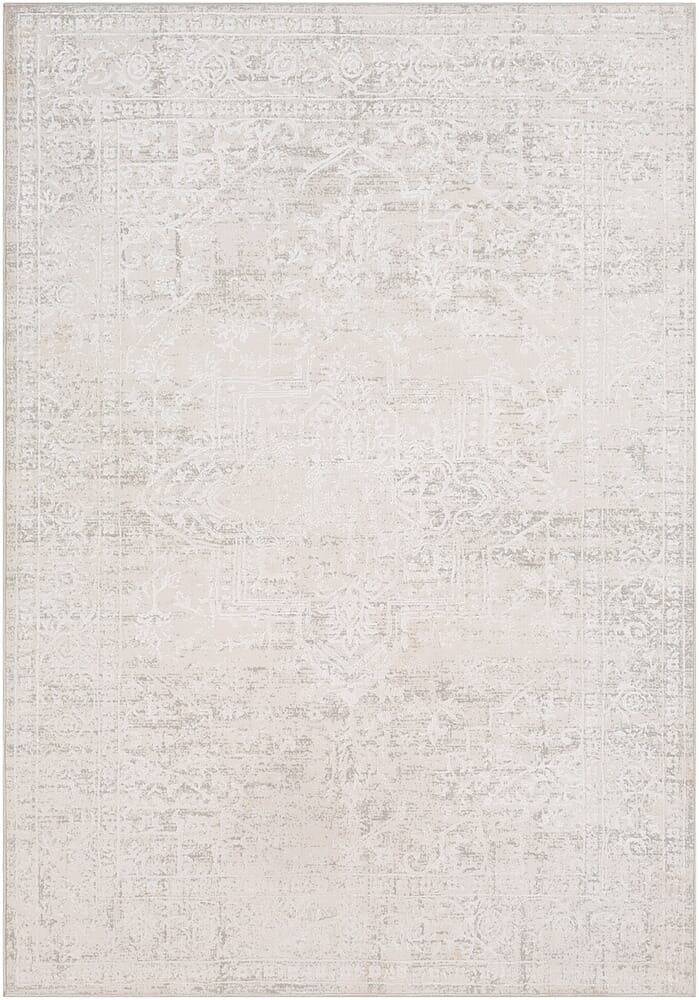 Surya Aisha Ais-2309 Medium Gray, White Rugs.