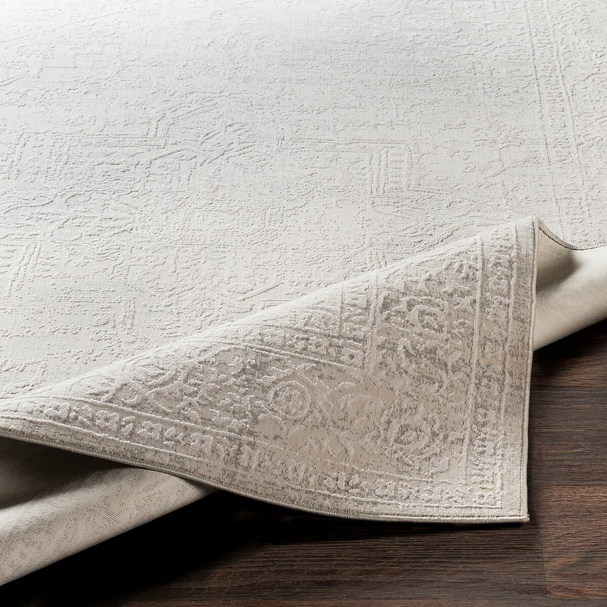 Surya Aisha Ais-2309 Medium Gray, White Rugs.