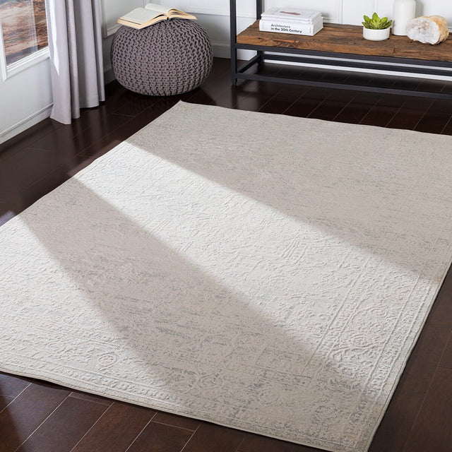 Surya Aisha Ais-2309 Medium Gray, White Rugs.