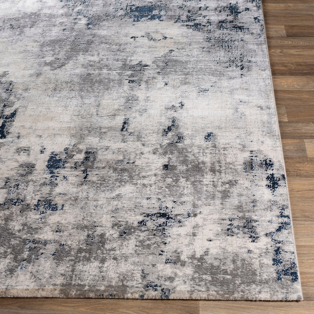 Surya Aisha Ais-2314 Charcoal, Light Gray, Dark Blue, White Rugs.