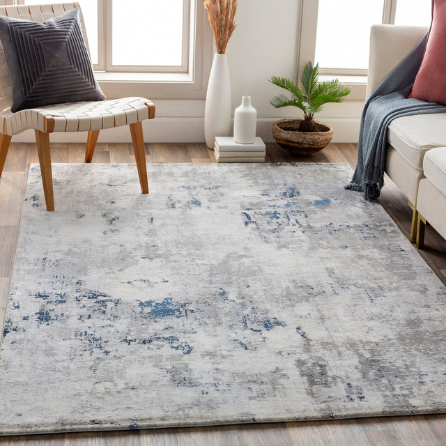 Surya Aisha Ais-2314 Charcoal, Light Gray, Dark Blue, White Rugs.