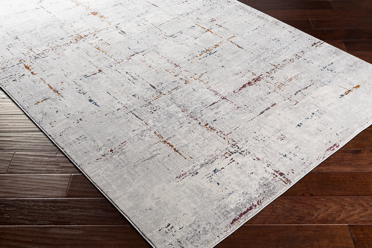 Surya Aisha Ais-2317 Medium Gray, Taupe, Charcoal, Dark Blue Rugs.