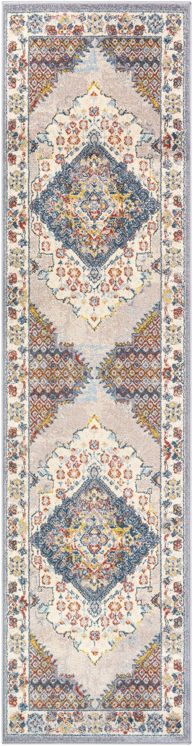 Surya Ankara Akr-2300 Medium Gray, Taupe, Pale Blue, Teal Rugs.