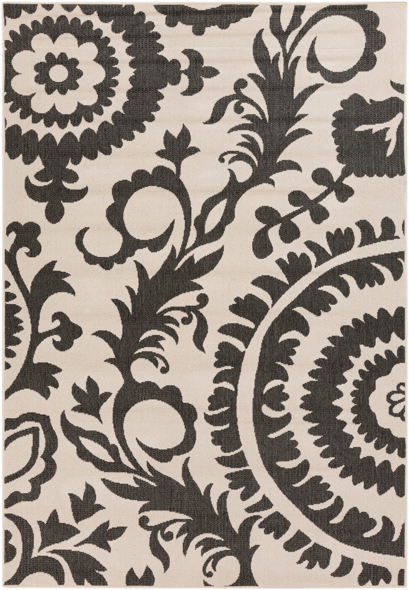 Surya Alfresco Alf-9612 Gray / Ivory Rugs.