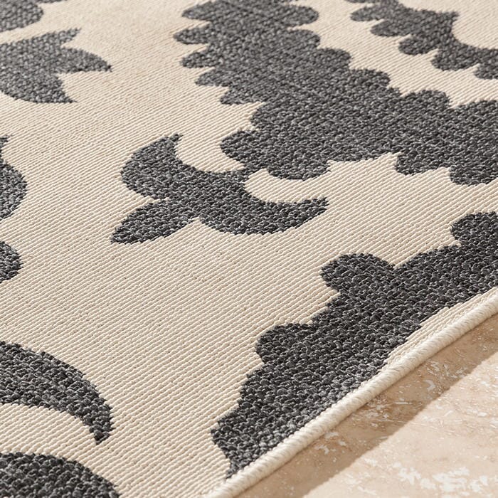 Surya Alfresco Alf-9612 Gray / Ivory Rugs.