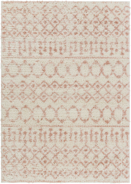 Surya Aliyah Shag Alh-2301 Cream, Pale Pink Rugs.