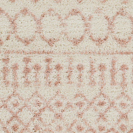 Surya Aliyah Shag Alh-2301 Cream, Pale Pink Rugs.