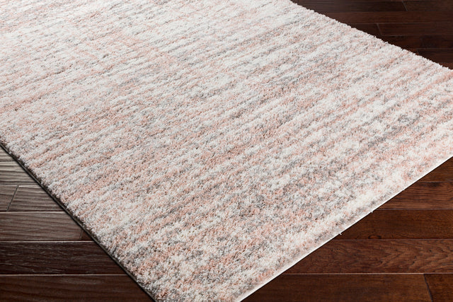 Surya Aliyah Shag Alh-2305 Cream, Medium Gray, Pale Pink, Light Gray Rugs.
