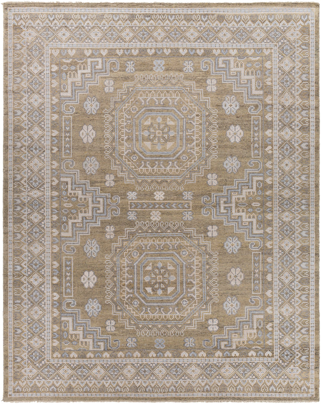 Surya Almeria Alm-2301 Wheat, Medium Gray, Pale Blue, Beige Rugs.