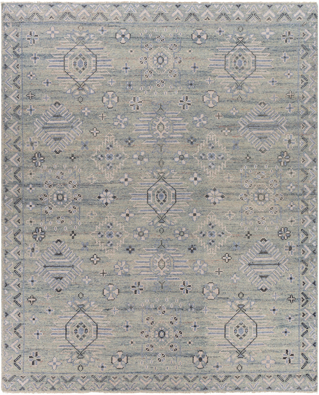Surya Almeria Alm-2302 Denim, Charcoal, Sage, Beige Rugs.