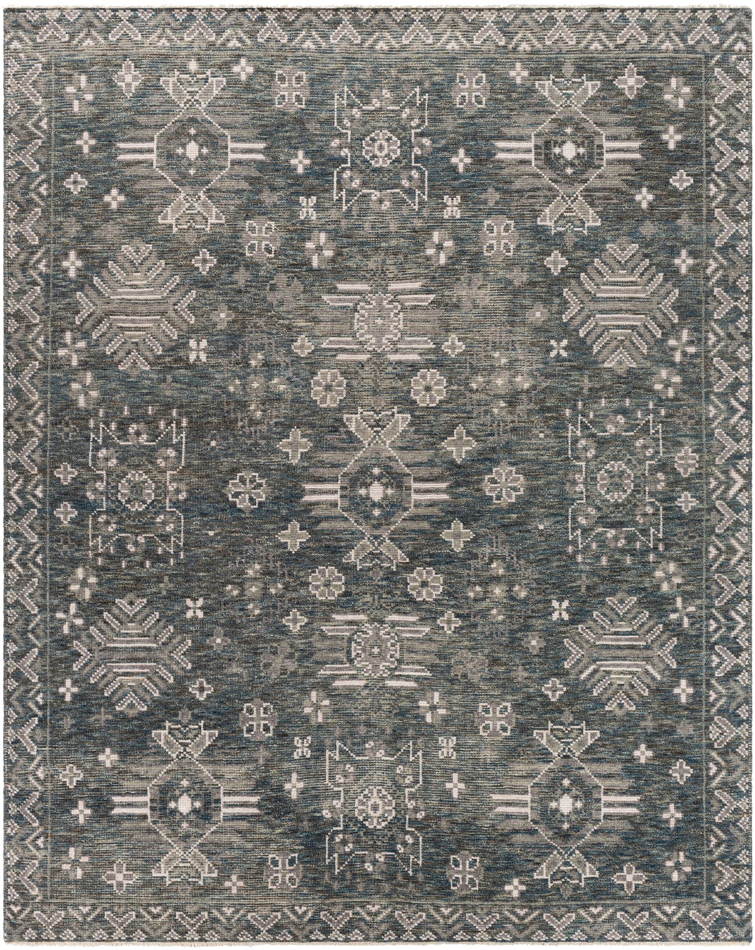 Surya Almeria Alm-2303 Sage, Dark Green, Medium Gray, Charcoal Rugs.