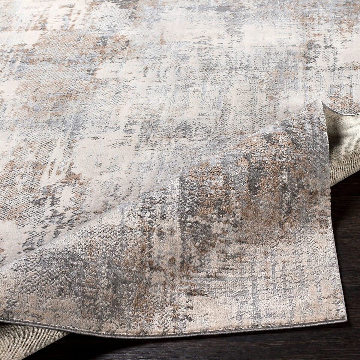 Surya Alpine Alp-2304 Light Gray, Ivory, Camel Rugs.