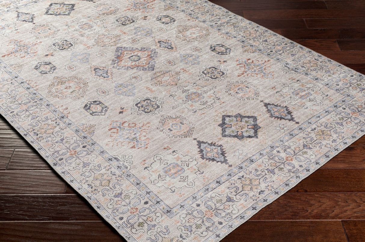 Surya Alanya Aly-2302 Burnt Orange, Dark Blue, Denim, Grass Green Rugs.