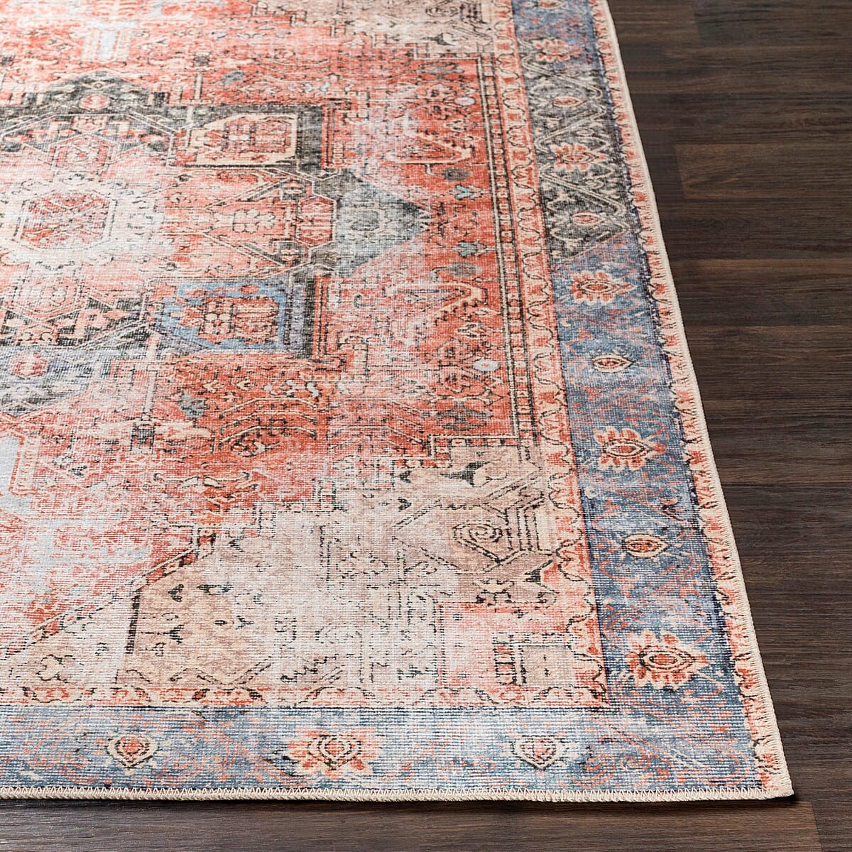 Surya Amelie Aml-2309 Rose, Denim, Butter, Beige Rugs.